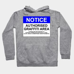 AUTHORISED GRAFFITI AREA Hoodie